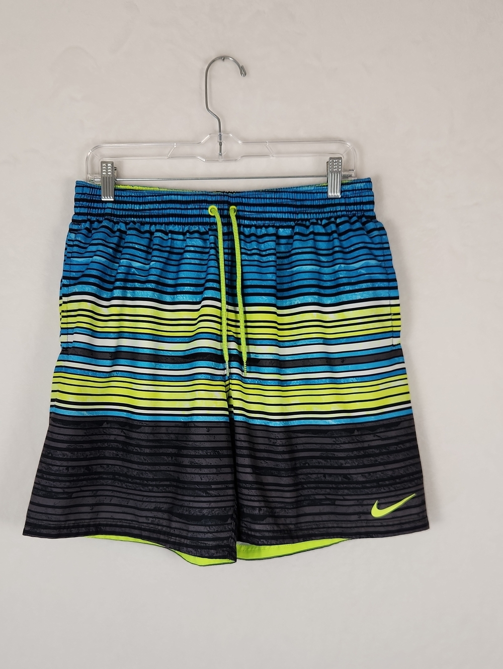 Nike Swim Oxidized Stripe Breaker Volley Shorts Men's Size XL 30 inch waist